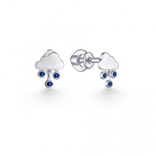 Серебряные серьги 925, детские
