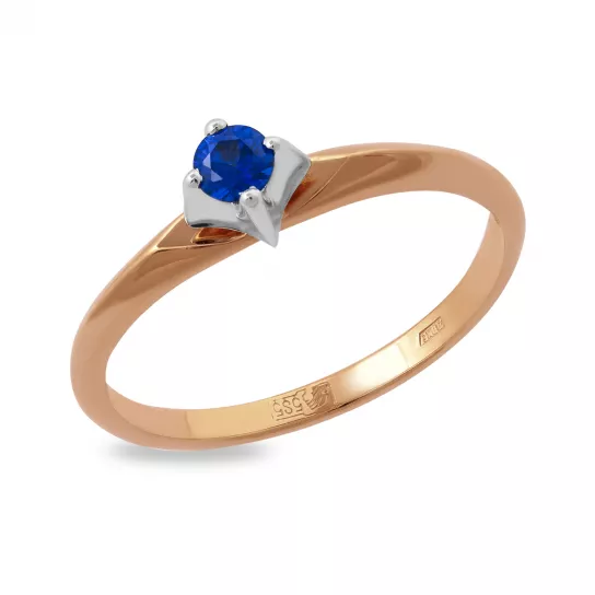 Золотое кольцо 585, женское, размер 18.5