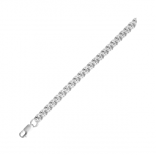 Серебряный браслет 925, длина 21 см