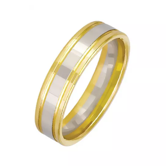 Золотое обручальное кольцо 585, размер 22