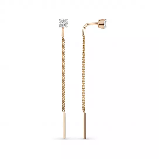 Золотые серьги 585, женские