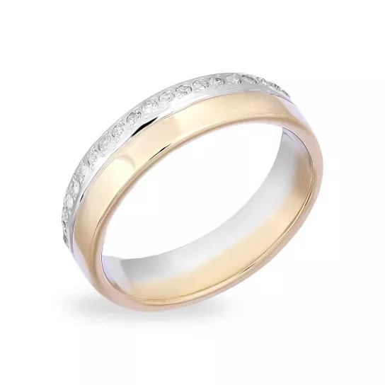 Кольцо с бриллиантами из золота