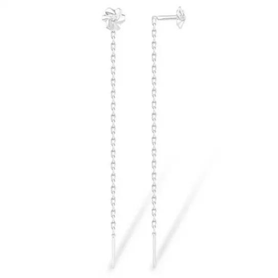 Серебряные серьги 925, женские, с фианитом