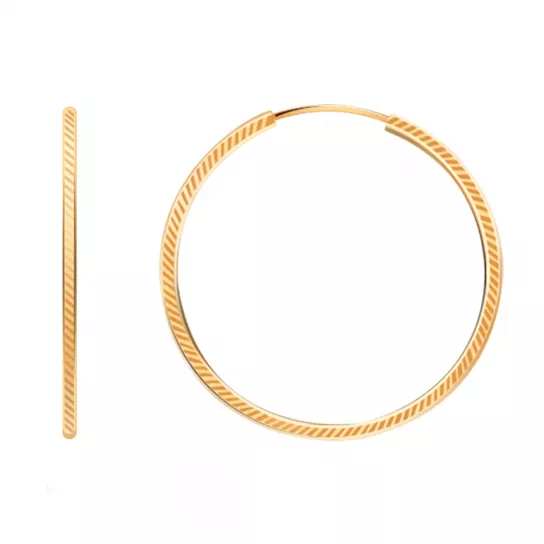 Серьги-конго из золота