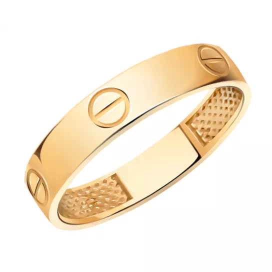 Золотое обручальное кольцо 585, размер 20.5