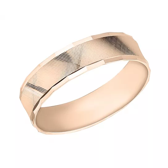 Золотое обручальное кольцо 585, размер 17