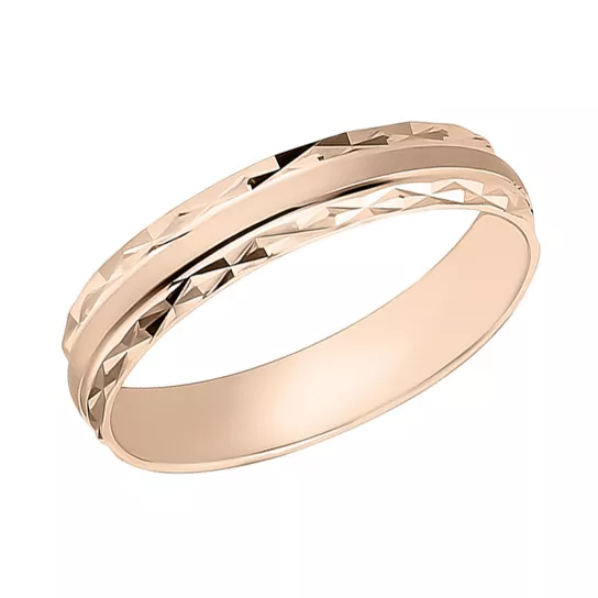 Золотое обручальное кольцо 585, размер 16.5