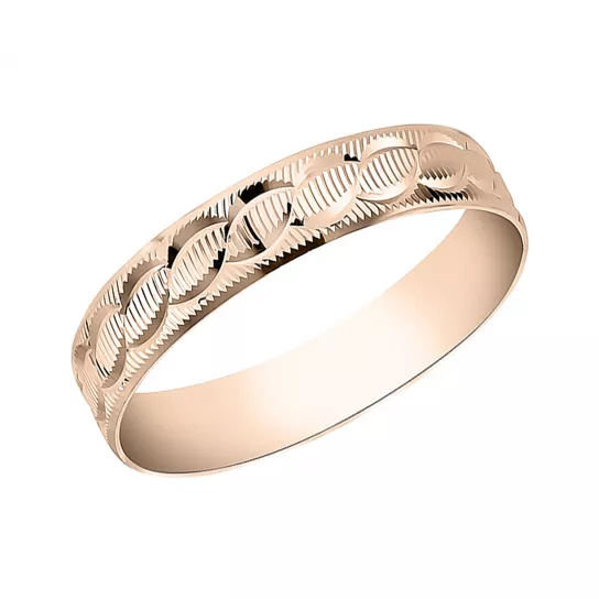 Золотое обручальное кольцо 585, размер 23