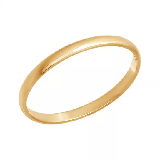 Золотое обручальное кольцо 585, размер 19