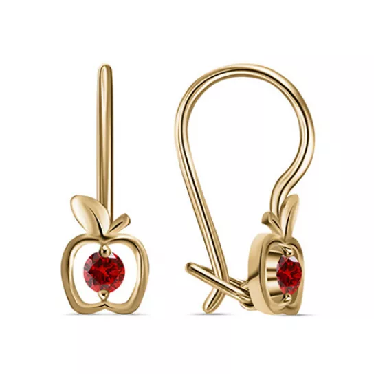 Серьги детские из золота