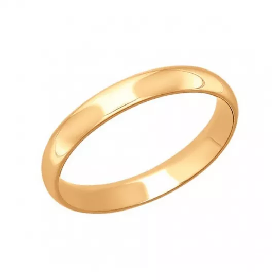 Кольцо обручальное из золота