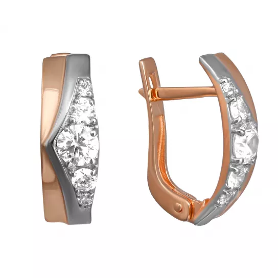 Золотые серьги 585, женские