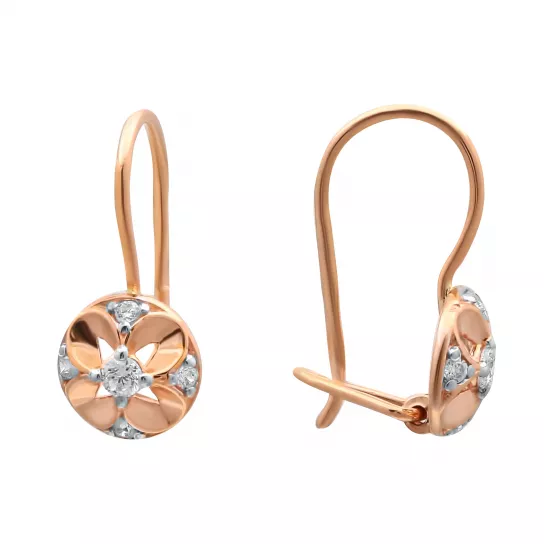 Золотые серьги 585, детские