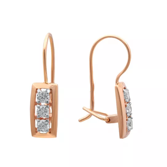 Золотые серьги 585, женские