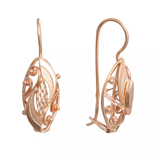 Золотые серьги 585, женские