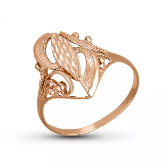 Золотое кольцо 585, женское, размер 16