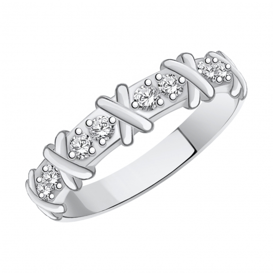 Серебряное кольцо 925, женское, размер 16.5