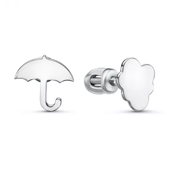 Пусеты из серебра