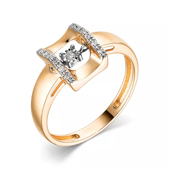 Золотое кольцо 585, женское, размер 18