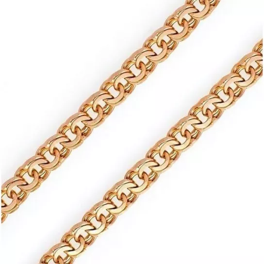 браслет 585, плетение бисмарк, длина 18 см