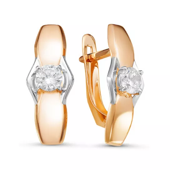 Золотые серьги 585, женские