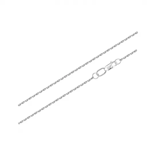 Серебряная цепочка 925 на шею, плетение якорное, длина 40 см