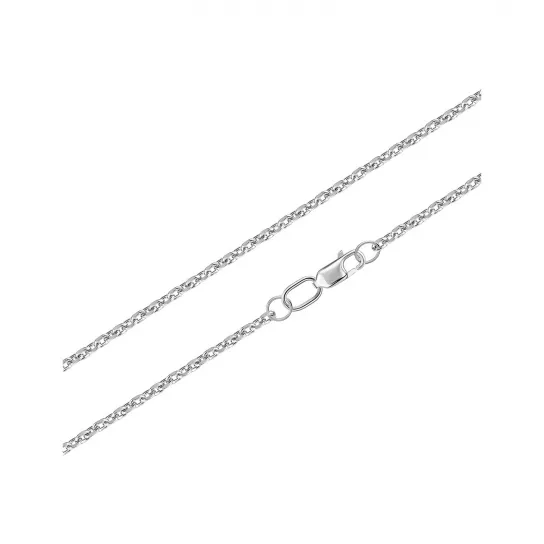 Серебряная цепочка 925 на шею, плетение якорное, длина 55 см