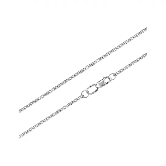 Серебряная цепочка 925 на шею, плетение якорное, длина 55 см