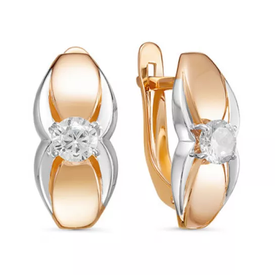 Золотые серьги 585, женские