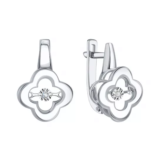 Золотые серьги 585, женские