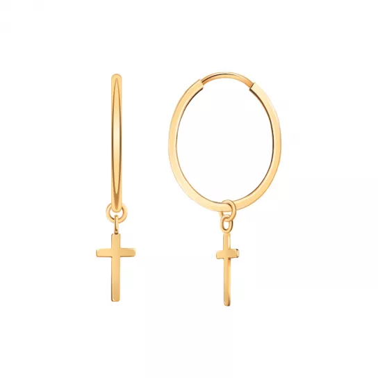 Золотые серьги 585, женские