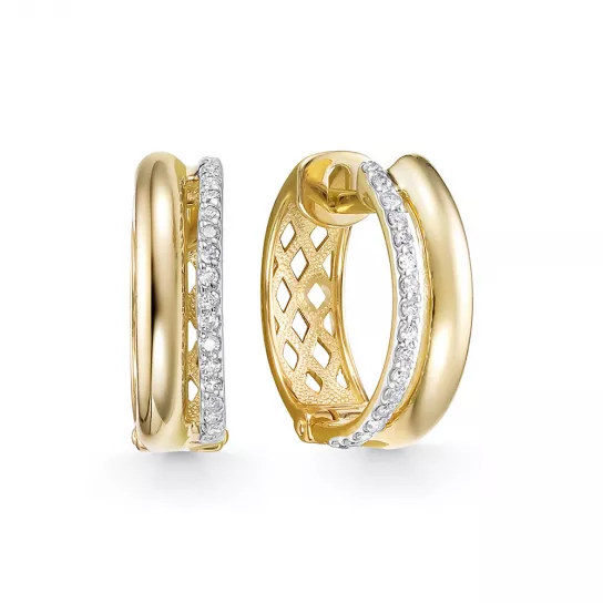 Золотые серьги 585, женские