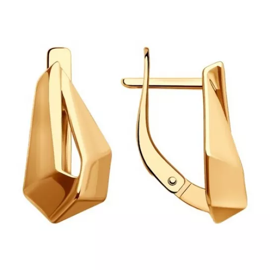 Золотые серьги 585, женские