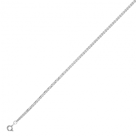 Серебряная цепочка 925 на шею, женское, плетение нонна, длина 40 см