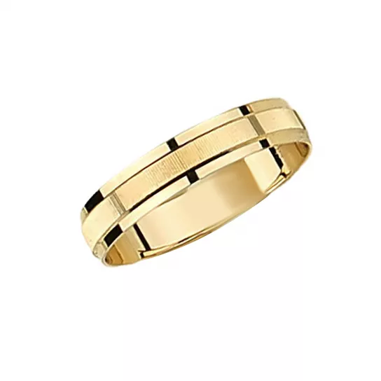 Золотое обручальное кольцо 585, размер 16.5