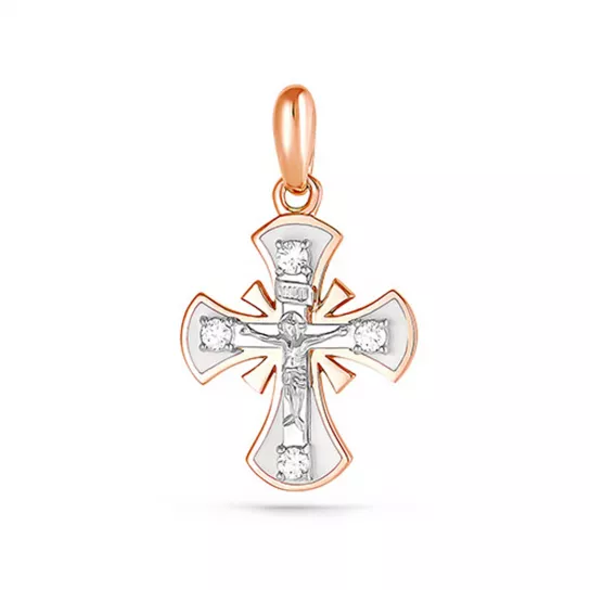 крестик 585 нательный, на шею