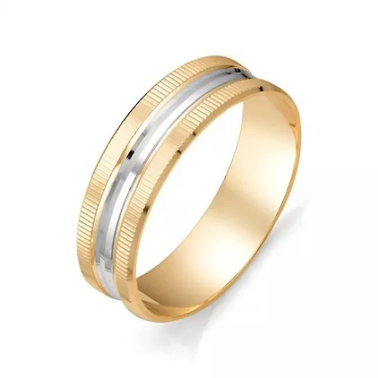 Золотое обручальное кольцо 585, размер 15