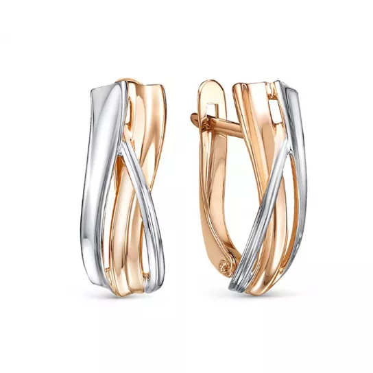 Золотые серьги 585, женские