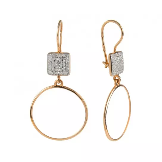 Золотые серьги 585, женские