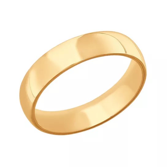 Золотое обручальное кольцо 585, размер 18