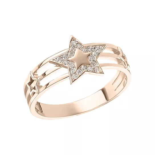 Золотое кольцо 585, женское, размер 16