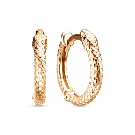 Золотые серьги 585, женские, с фианитом