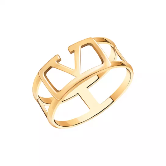 Золотое кольцо 585, женское, размер 17