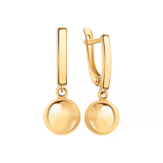 Золотые серьги 585, женские