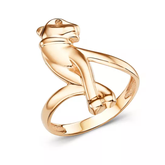 Золотое кольцо 585, женское, размер 20.5