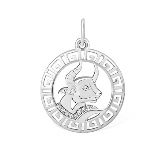 Серебряная подвеска 925, с фианитом