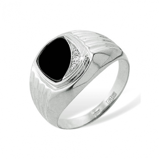Серебряное кольцо 925, женское, с фианитом, размер 22