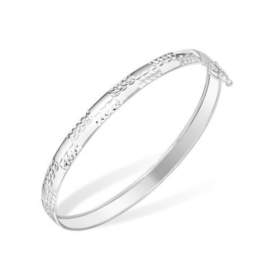Серебряный браслет 925, плетение фигурное, длина 18.5 см