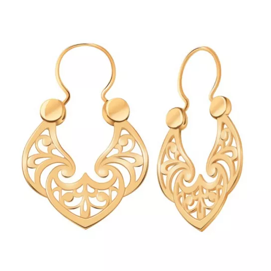 Золотые серьги 585, женские