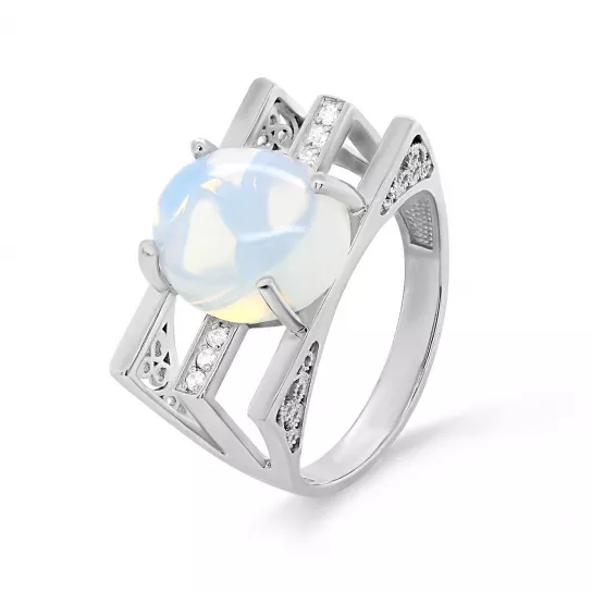 Серебряное кольцо 925, женское, размер 17